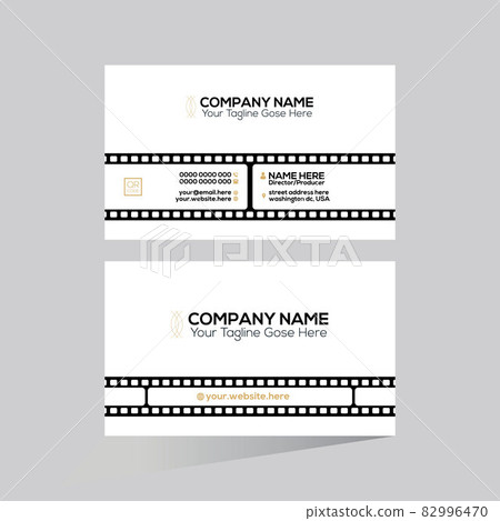 film company business card design for director and producer 82996470