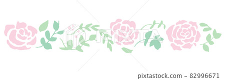 Rose flower illustration, vector, line Rose flower illustration, vector, line 82996671