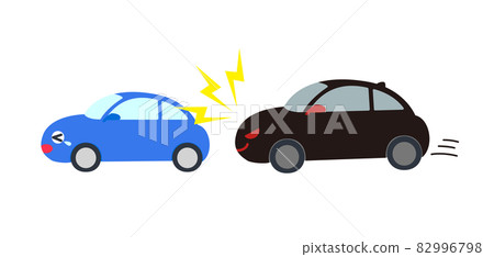 一輛汽車駕駛汽車的插圖 一輛汽車駕駛汽車的插圖 82996798