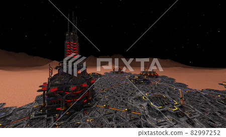 Planetary exploration base - Stock Illustration [82997252] - PIXTA