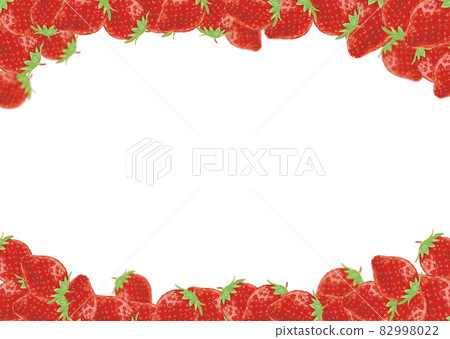 緊密包裝的草莓水平框架（帶複製空間） 82998022