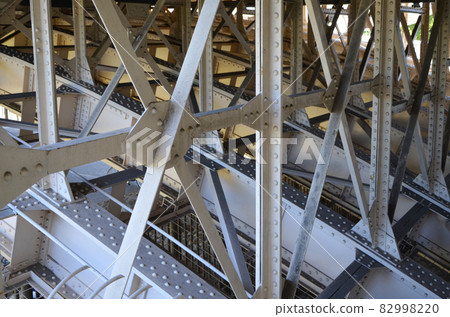 Steel frame of Tenjinbashi, Osaka Steel frame of Tenjinbashi, Osaka 82998220