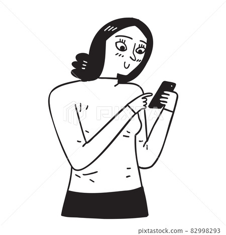 Young woman using a mobile phone 82998293