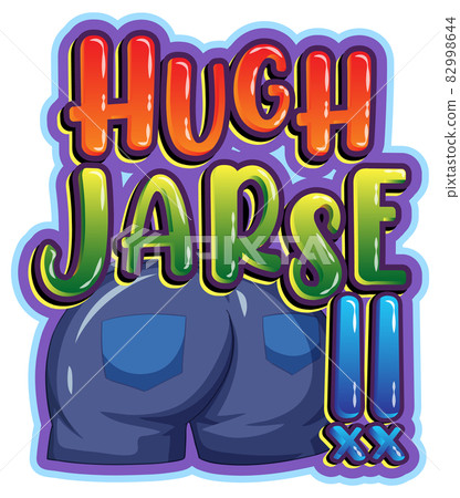 Huge jarse logo text design Huge jarse logo text design 82998644