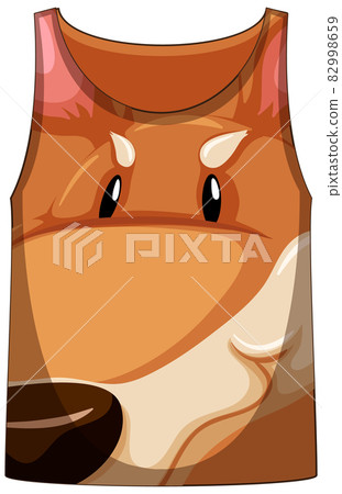 Tank top with face of kangaroo pattern Tank top with face of kangaroo pattern 82998659