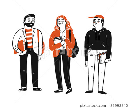 A group of student are standing 82998840