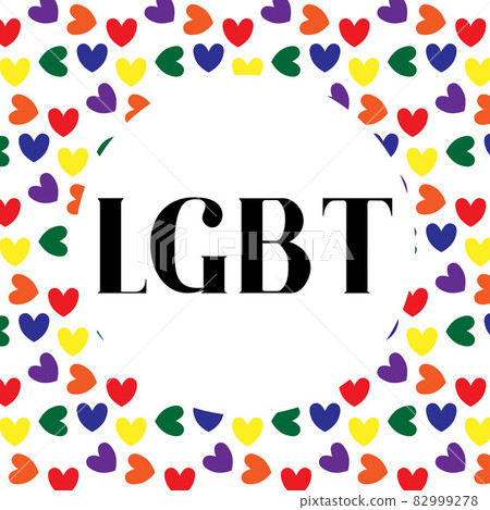 Seamless pattern with hearts in lgbt colors. Lgbt pattern. Seamless pattern with hearts in lgbt colors. Lgbt pattern. 82999278
