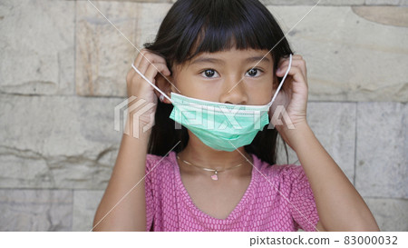 Kids wearing the mask for protect them self from virus and air pollution Kids wearing the mask for protect them self from virus and air pollution 83000032