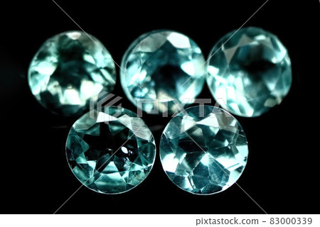 Natural blue apatite. Macro photo of natural apatite Natural blue apatite. Macro photo of natural apatite 83000339