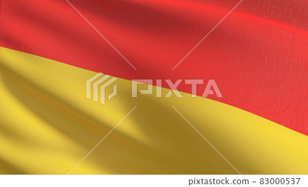 Grand Duchy of Baden flag blowing in the wind. 3D rendering illustration of waving sign Grand Duchy of Baden flag blowing in the wind. 3D rendering illustration of waving sign 83000537