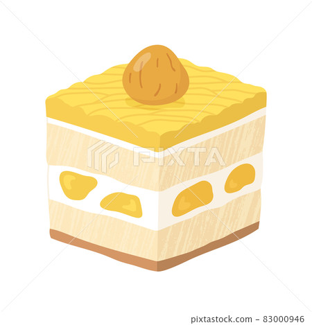 Illustration of Montblanc cake Illustration of Montblanc cake 83000946