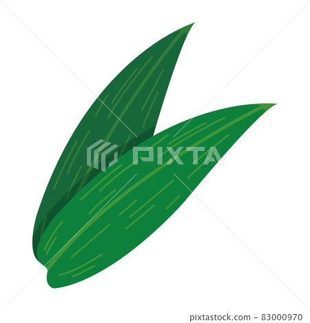 Bamboo leaf illustration 83000970