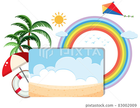 Summer theme banner template 83002009