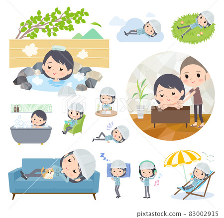 A set of on-site director women on relaxation 83002915