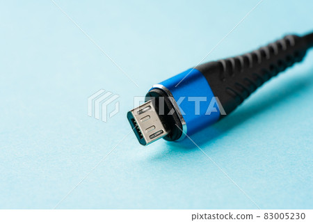 usb, cable, blue background 83005230