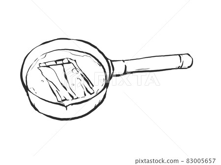 手繪海帶湯單手鍋的畫筆式插圖 83005657