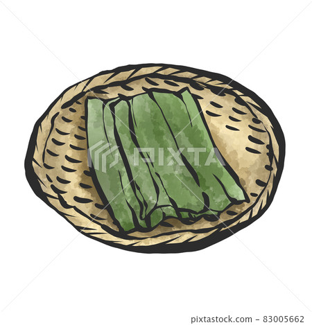 海帶手繪毛筆繪畫風格插畫 83005662