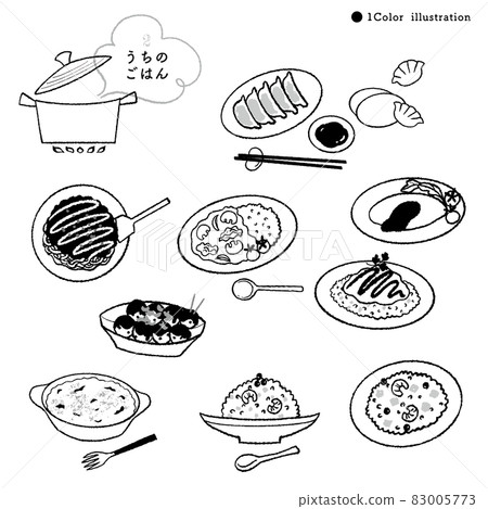 經典大米-2/單色手繪插畫 83005773