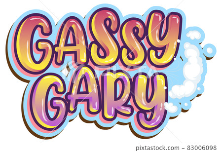 Gassy Gary logo text design 83006098