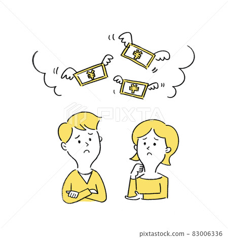 Young couple in trouble with money 83006336