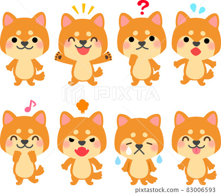 Shiba Inu character illustration set 83006593