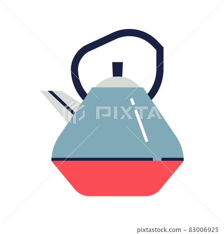 Modern design stylish kettle, teapot, minimalist flat illustration, icon style isolated on white 83006925
