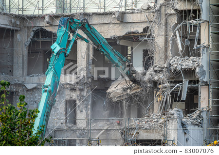 Large heavy machinery used for large-scale demolition work Large heavy machinery used for large-scale demolition work 83007076