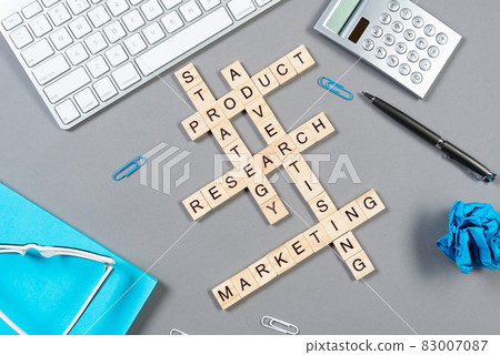 Web marketing concept with words from cubes Web marketing concept with words from cubes 83007087