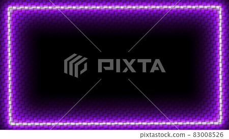 purple neon light on border glow on brick texture background purple neon light on border glow on brick texture background 83008526