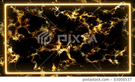 yellow light border and rain drop and wave effect on floor 83008537