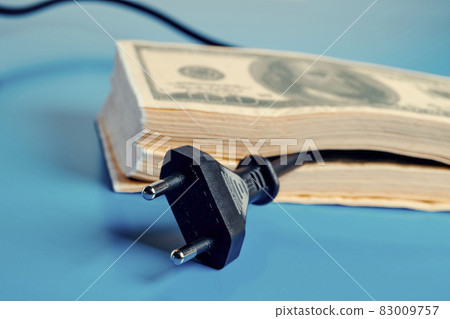 electrical cable and dollar banknotes electrical cable and dollar banknotes 83009757