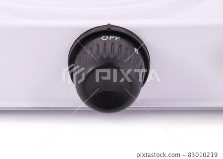 Portable kitchen electric stove on a white background Portable kitchen electric stove on a white background 83010219