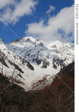 風景 / 上高地 / 雪穗高山脈 風景 / 上高地 / 雪穗高山脈 83011412
