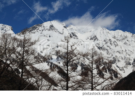 風景 / 上高地 / 雪穗高山脈 風景 / 上高地 / 雪穗高山脈 83011414