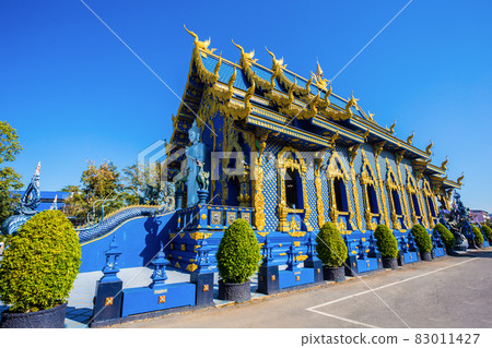 Beautiful of blue temple Wat Rong Sua Ten the amazing temple, Thailand Beautiful of blue temple Wat Rong Sua Ten the amazing temple, Thailand 83011427