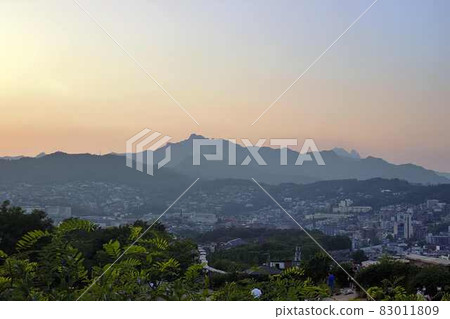 Naksan Park scenery at sunset Naksan Park scenery at sunset 83011809