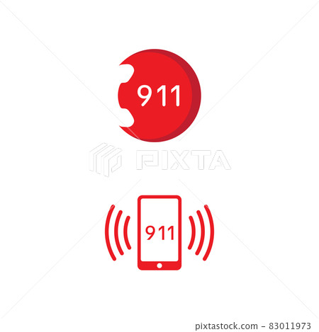 911 Emergency Vector icon design 83011973