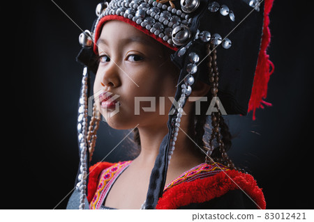The beauty and cuteness of a hill tribe girl. 83012421