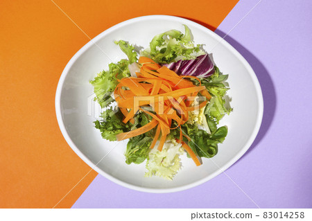 top view isolated salad plate top view isolated salad plate 83014258