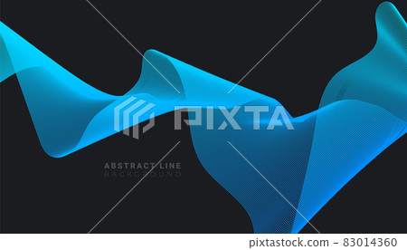 Abstract smooth line wave contour pattern background for design Abstract smooth line wave contour pattern background for design 83014360