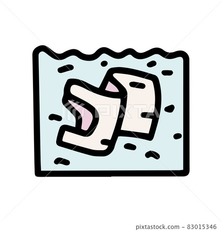 plastic bag in water color vector doodle simple icon plastic bag in water color vector doodle simple icon 83015346