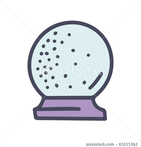 crystal ball color vector doodle simple icon crystal ball color vector doodle simple icon 83015362