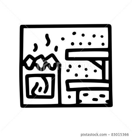 sauna line vector doodle simple icon design sauna line vector doodle simple icon design 83015366
