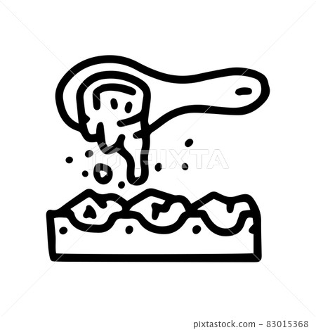 pouring water on hot stones line vector doodle simple icon pouring water on hot stones line vector doodle simple icon 83015368