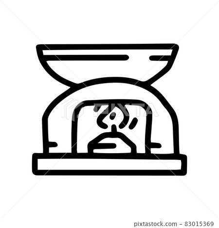 oil burner line vector doodle simple icon oil burner line vector doodle simple icon 83015369