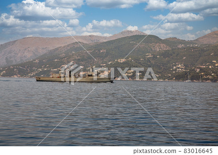 NATO military logistic support vessel off the coast of Corfu NATO military logistic support vessel off the coast of Corfu 83016645