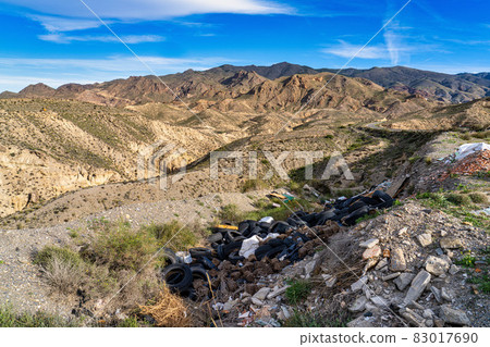 Tabernas desert, Desierto de Tabernas near Almeria, andalusia region, Spain 83017690