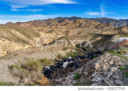 Tabernas desert, Desierto de Tabernas near Almeria, andalusia region, Spain 83017743