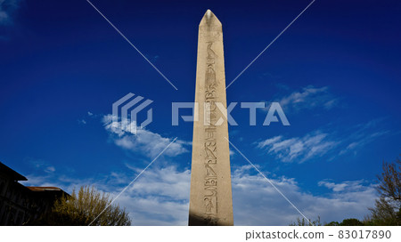 Obelisk of Theodosius Dikilitas in Sultanahmet. Istanbul, Turkey. Obelisk of Theodosius Dikilitas in Sultanahmet. Istanbul, Turkey. 83017890