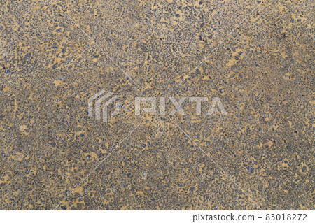 yellow sand over asphalt texture and background, view from above 83018272
